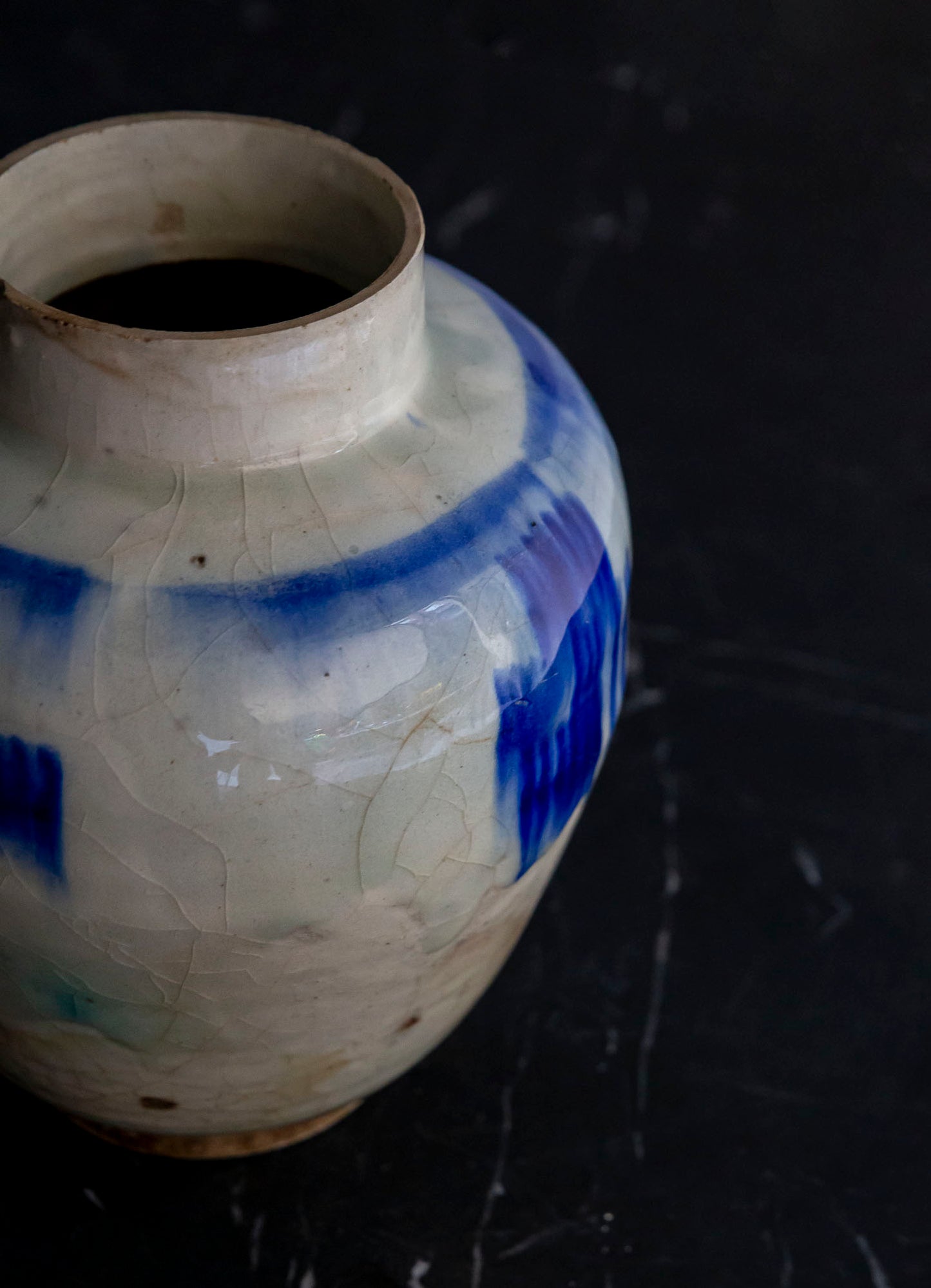 JARRÓN CHINO DE LOZA LUANBAI