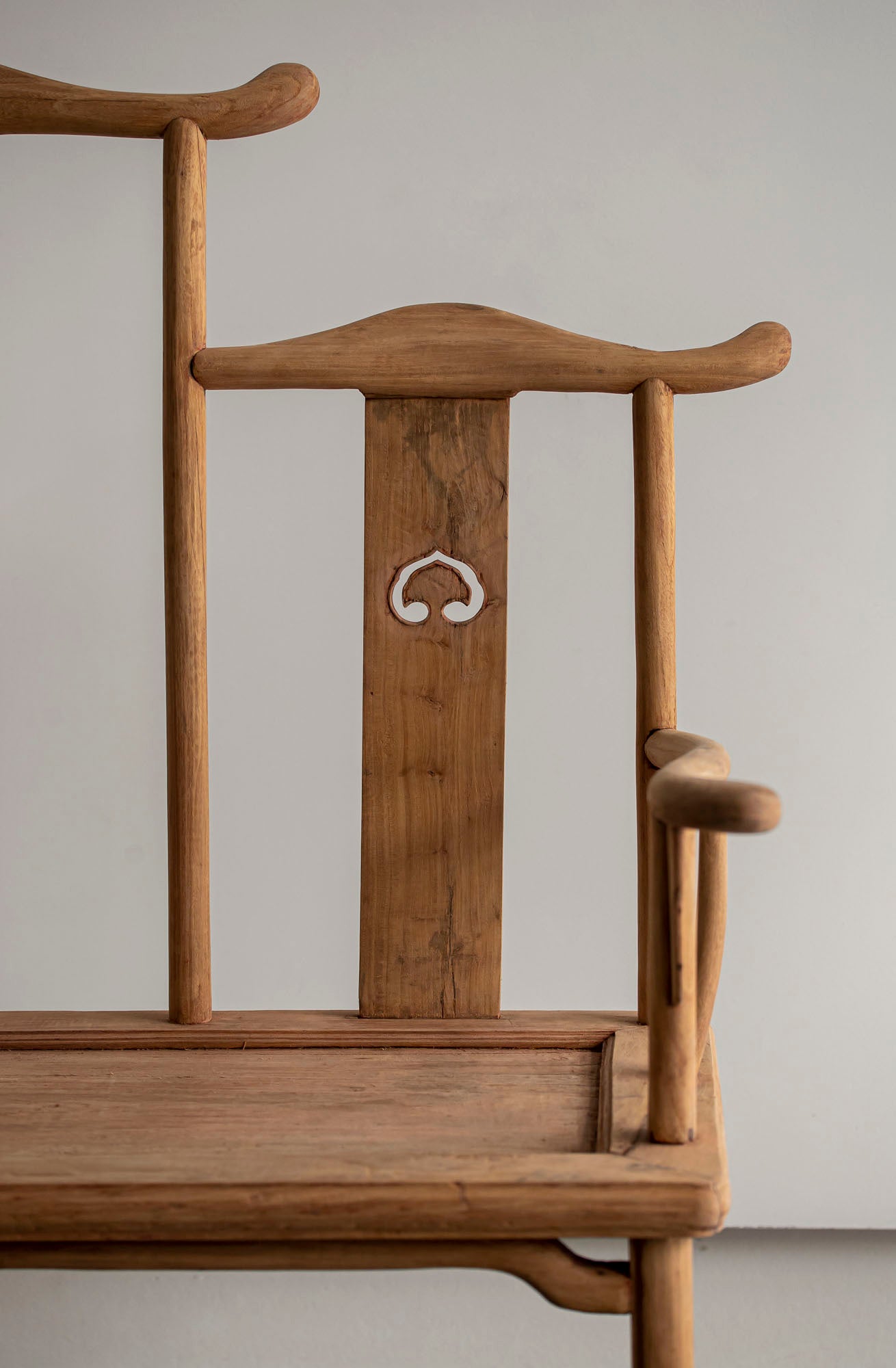 BANCO CHINO EN MADERA DE OLMO