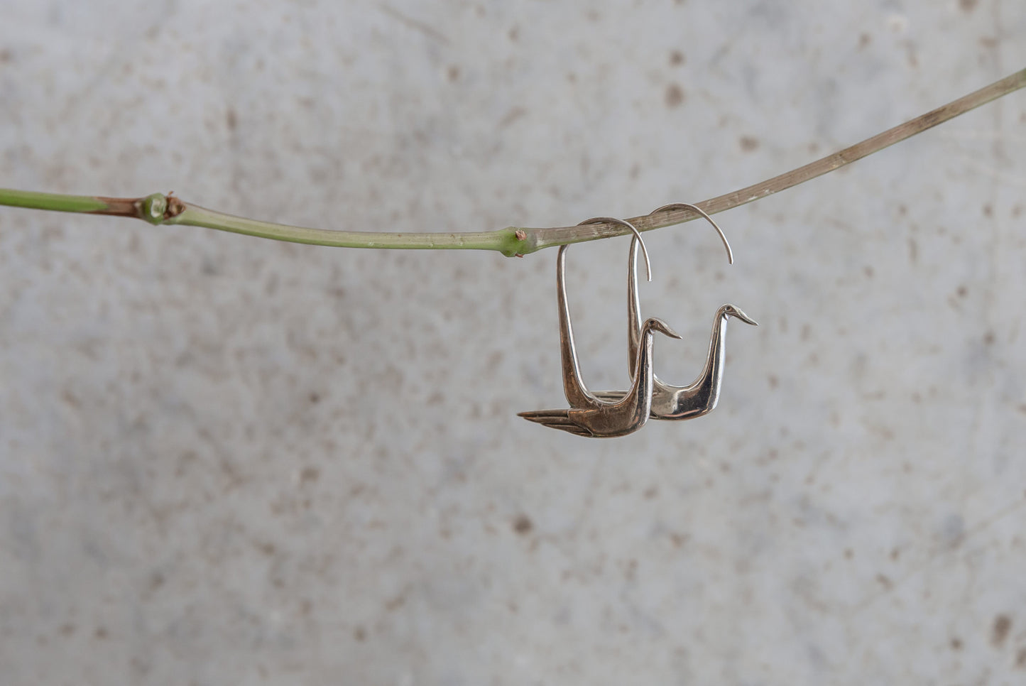 PENDIENTES PÁJARO DE PLATA