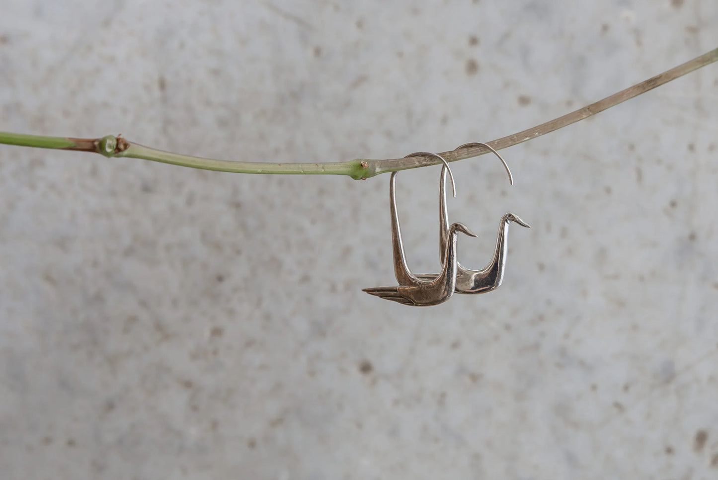PENDIENTES PÁJARO DE PLATA