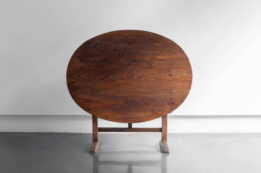 MESA DE VENDIMIA EN MADERA DE ROBLE