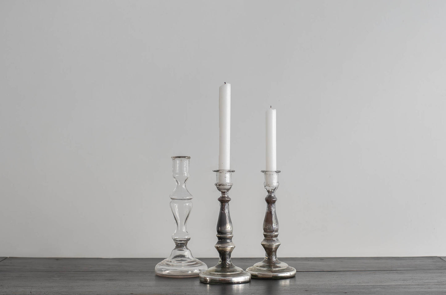 CANDELEROS DE CRISTAL SOPLADO