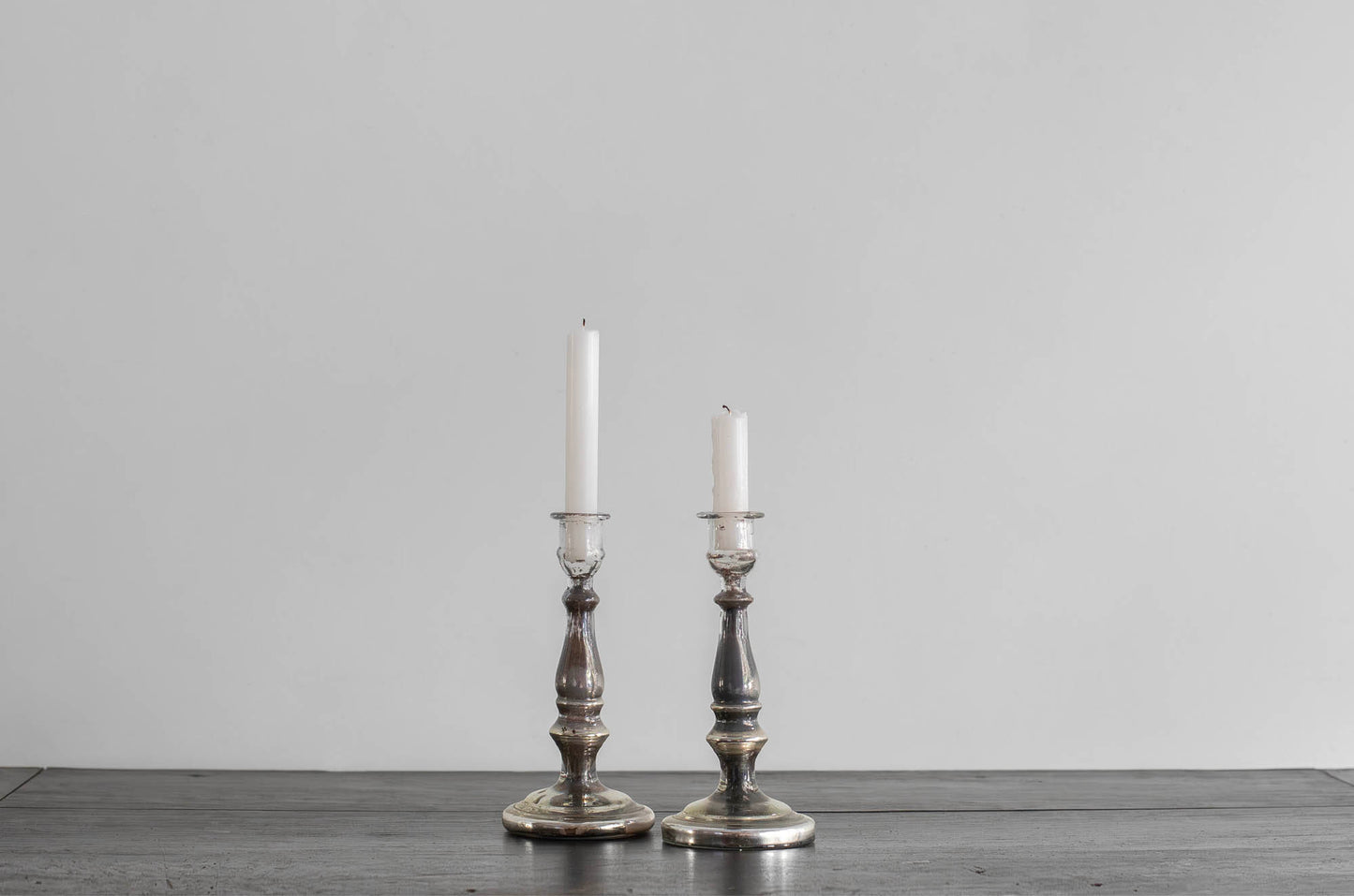 CANDELEROS DE CRISTAL SOPLADO