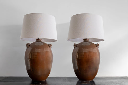 LAMPARAS DE GRES ESMALTADO