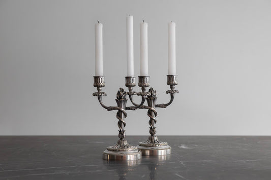 CANDELABRO DE ALPACA