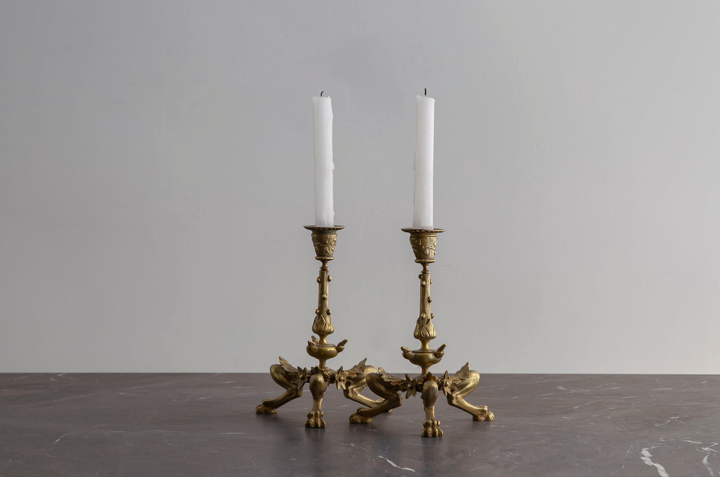BRONZE CANDLE STANDS